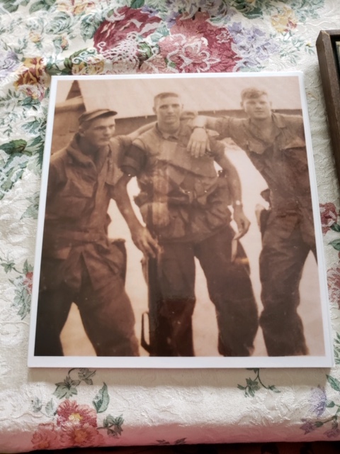 Glenn English with Soldier Friends