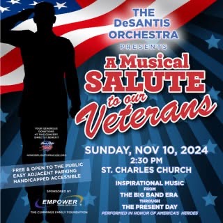 Salute our Veterans with Song on November 10th!